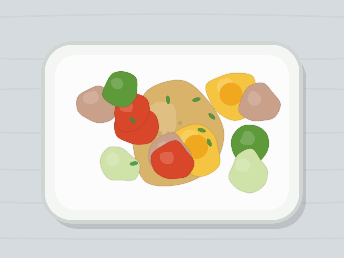 Ensalada de garbanzos, atún y huevo